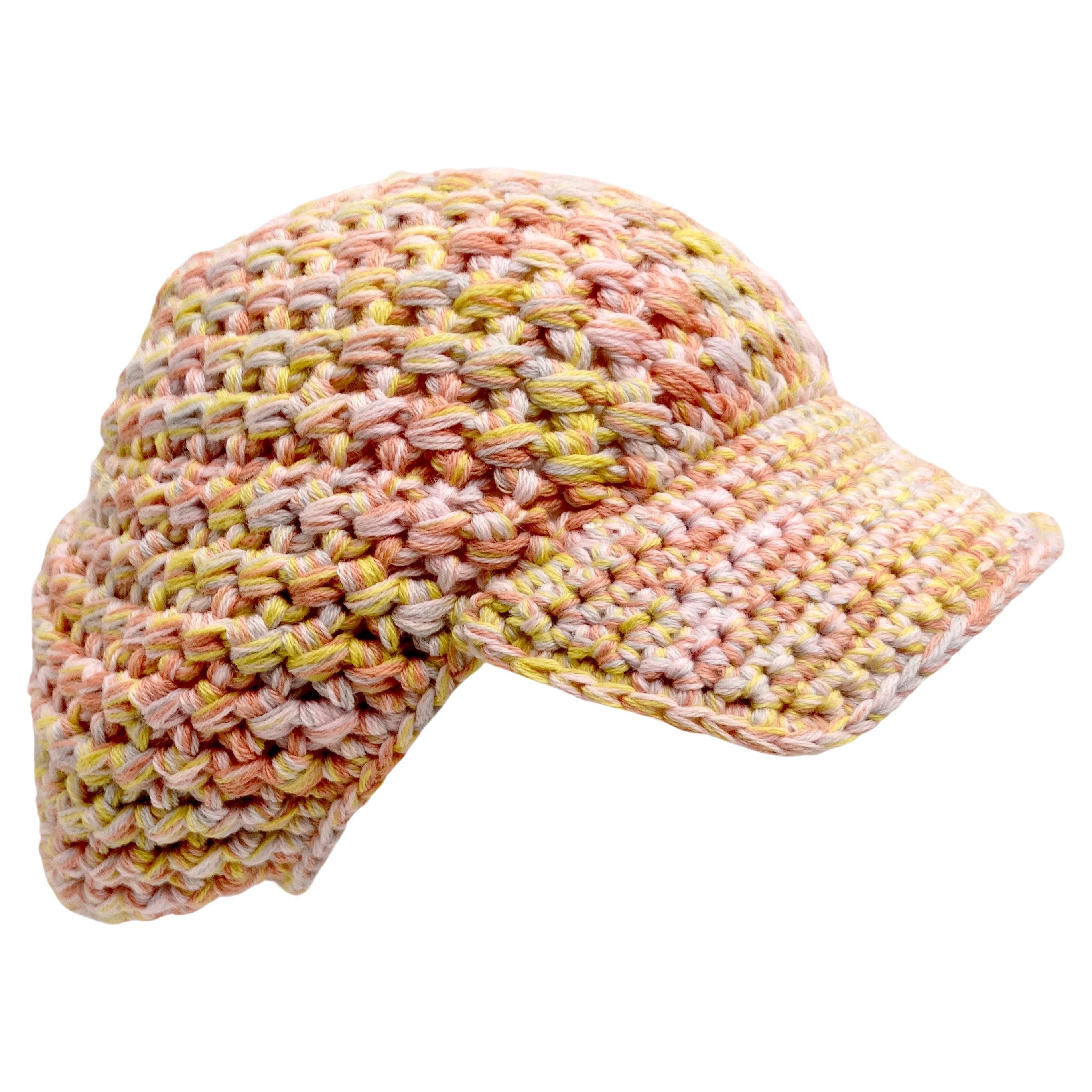 Missoni 1970s Multicolor Knit Hat For Sale