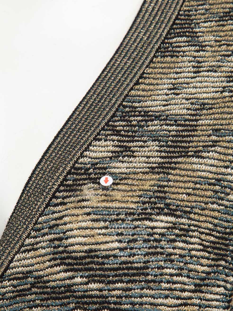 Missoni Abstract Pattern Metallic Knit Jumpsuit Size L In Good Condition For Sale In London, GB