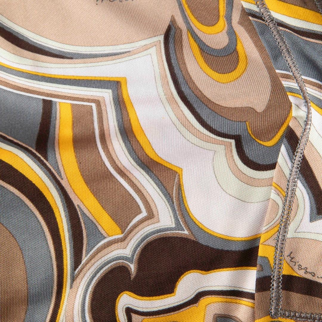 Brown Missoni Abstract Patterned Long Sleeve Dress Size XS For Sale