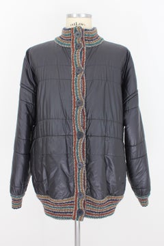Missoni Alpaca Wool Paisley Double Breasted Down Jacket