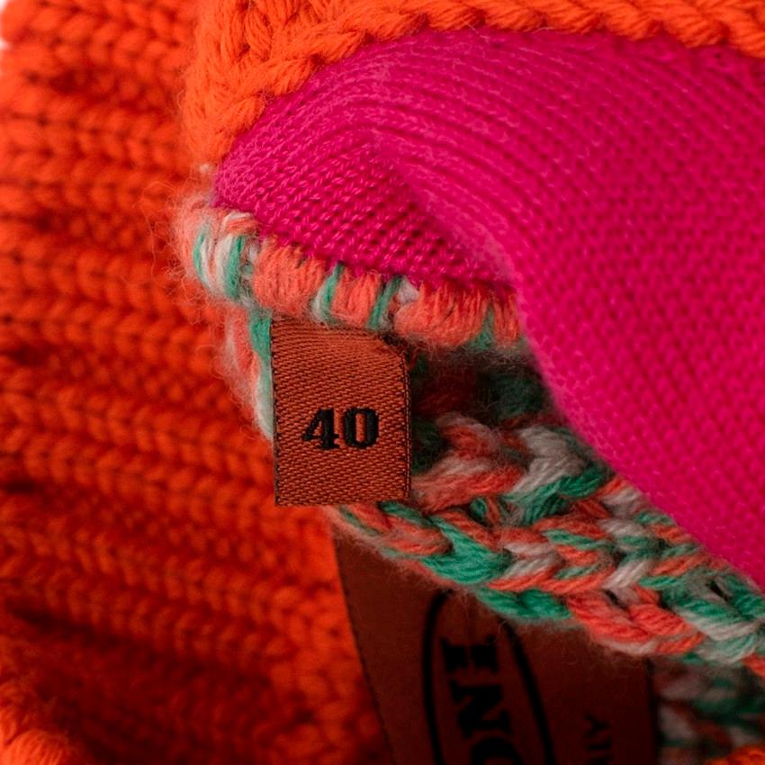 Missoni Astrakhan Fur Wool Blend Knit Sleeveless Cardigan - Size US 4 For Sale 1