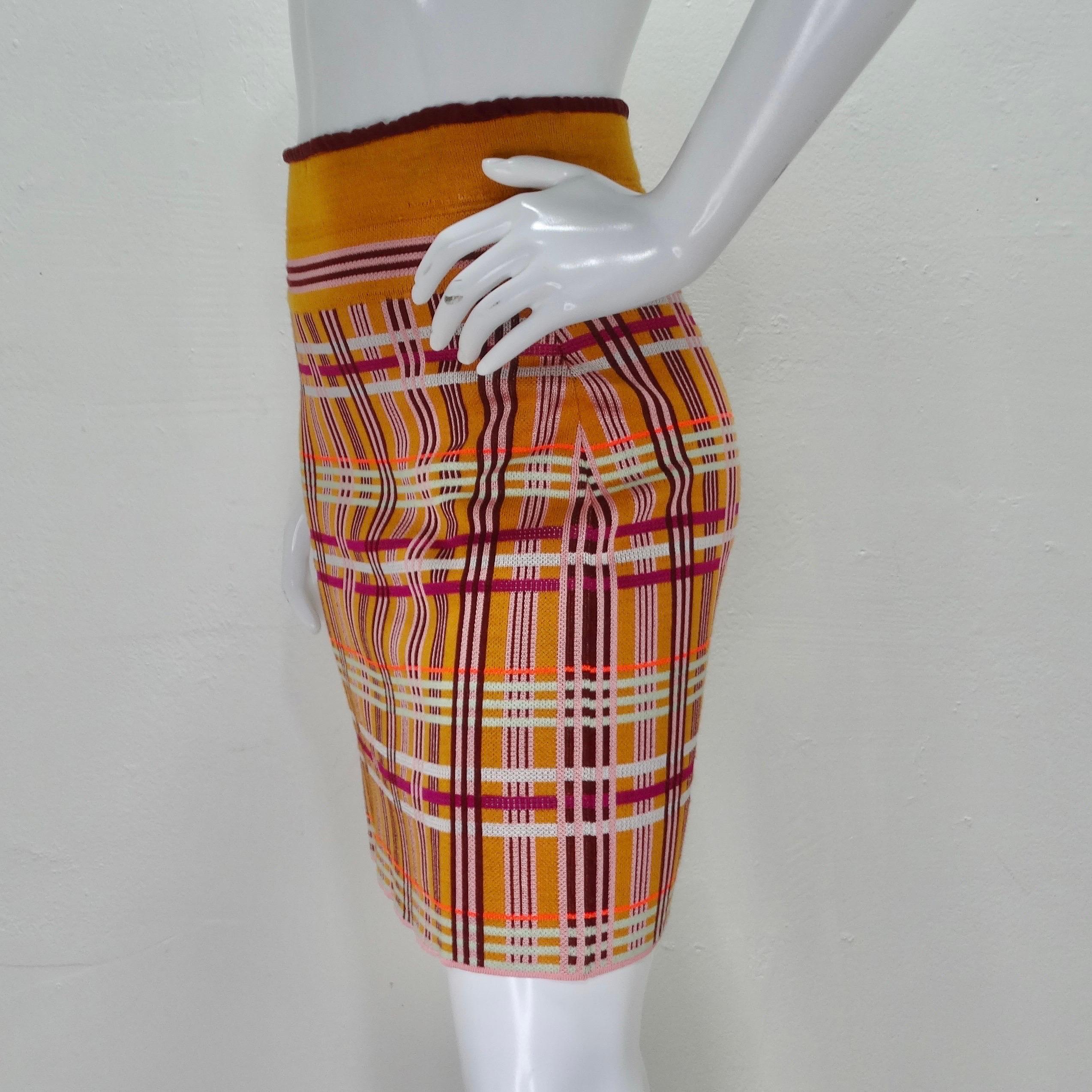 Women's or Men's Missoni AW21 Plaid Pencil Skirt For Sale