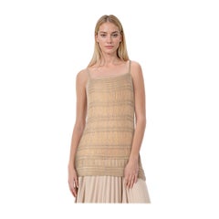 Missoni Beige 
Gold Tank Top Größe M
