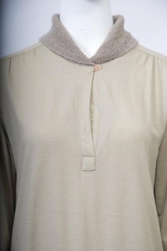 Missoni Beige Wool Knit Shift Dress