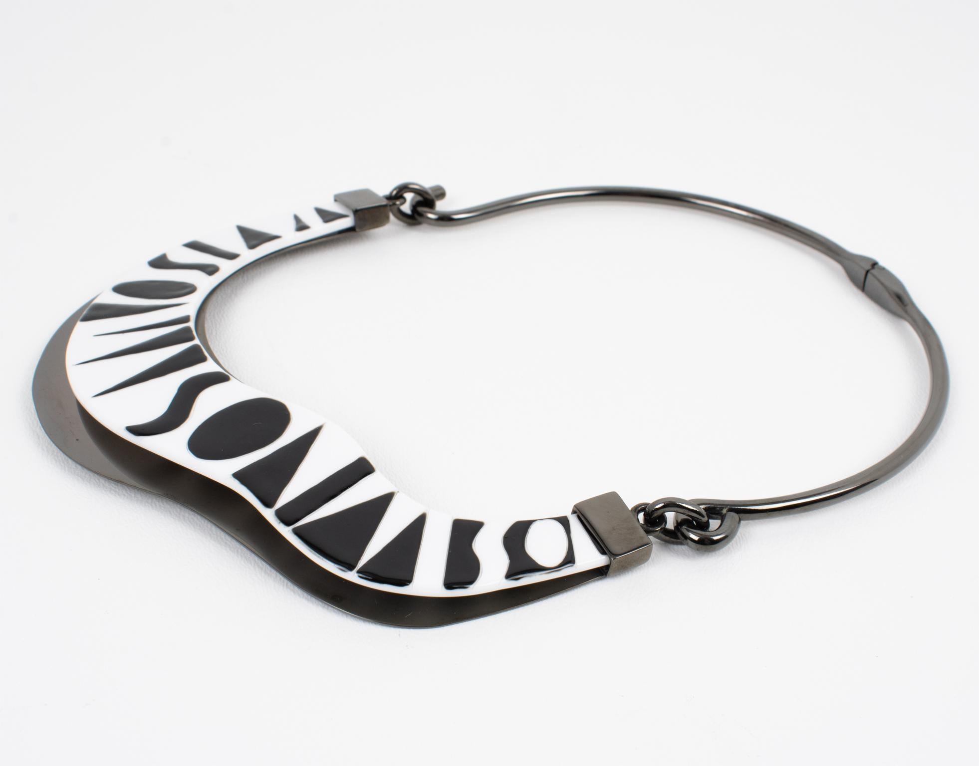 Collar Rígido Bicolor Missoni, Colección Primavera 2014 en venta 1
