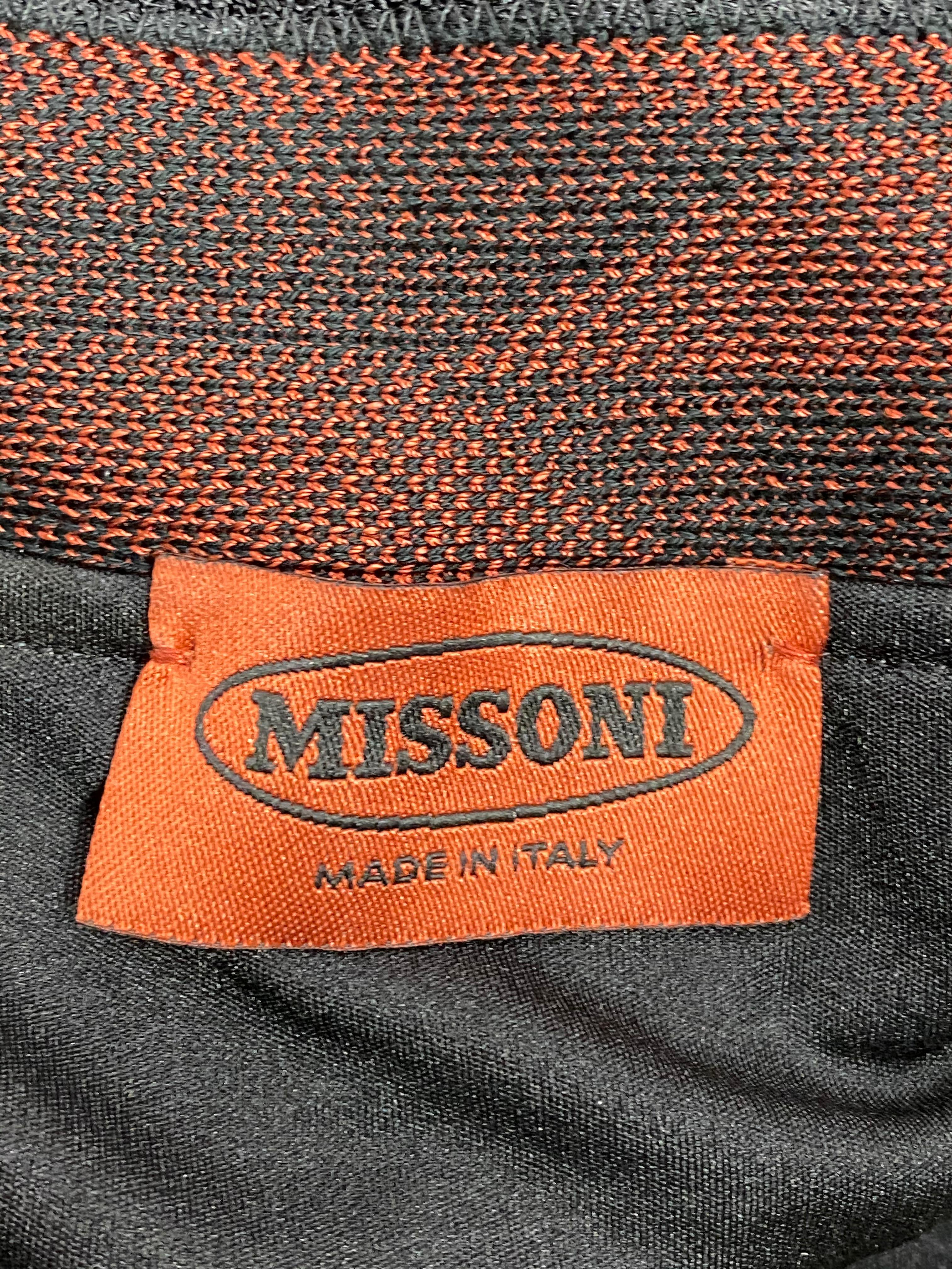 MISSONI Black and Multi Color Sleeveless Spaghetti Strap Maxi Dress 3