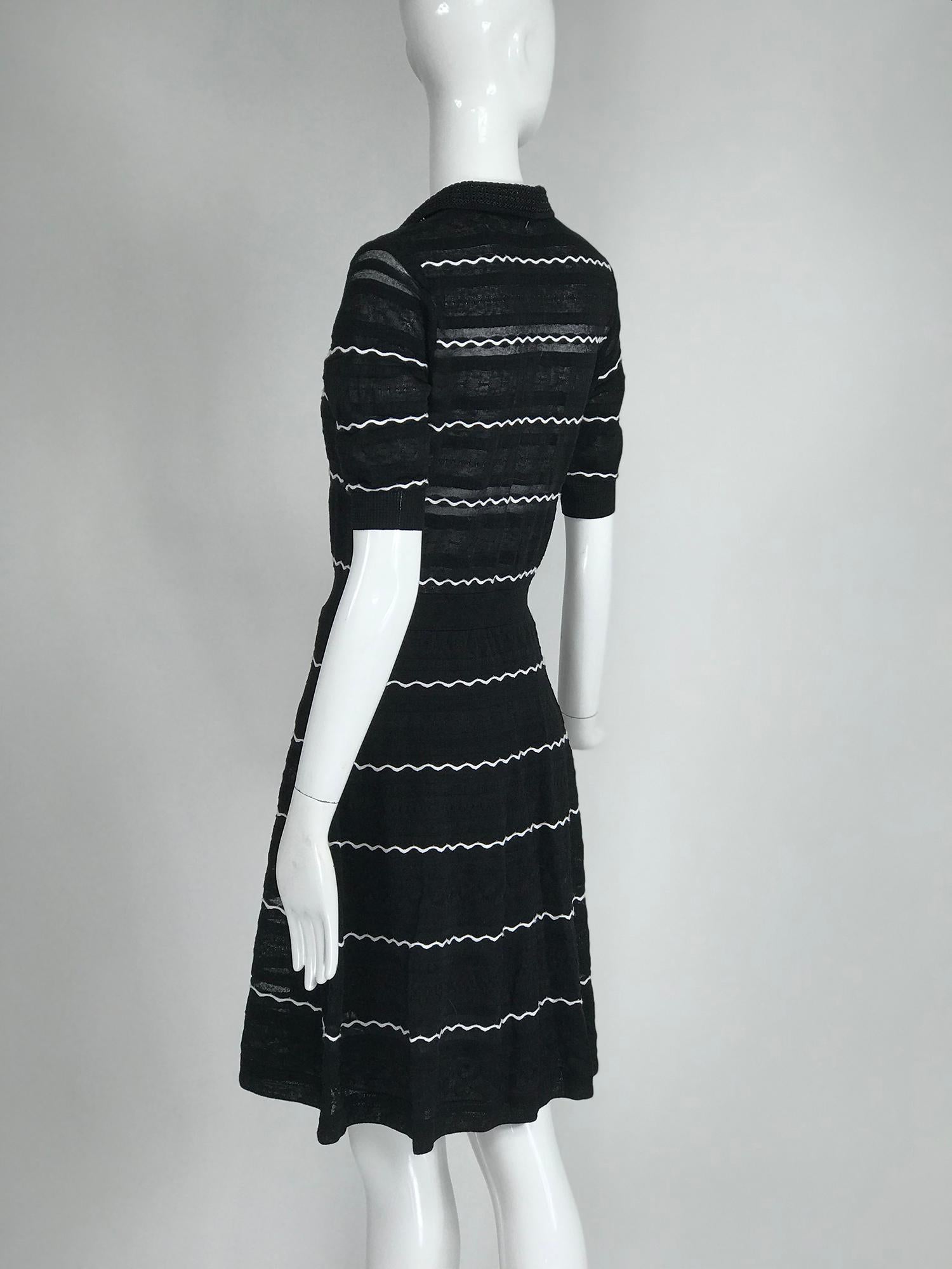 missoni black and white dress