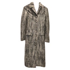 Missoni Contemporary Black and White Long Coat Size 38 for Women