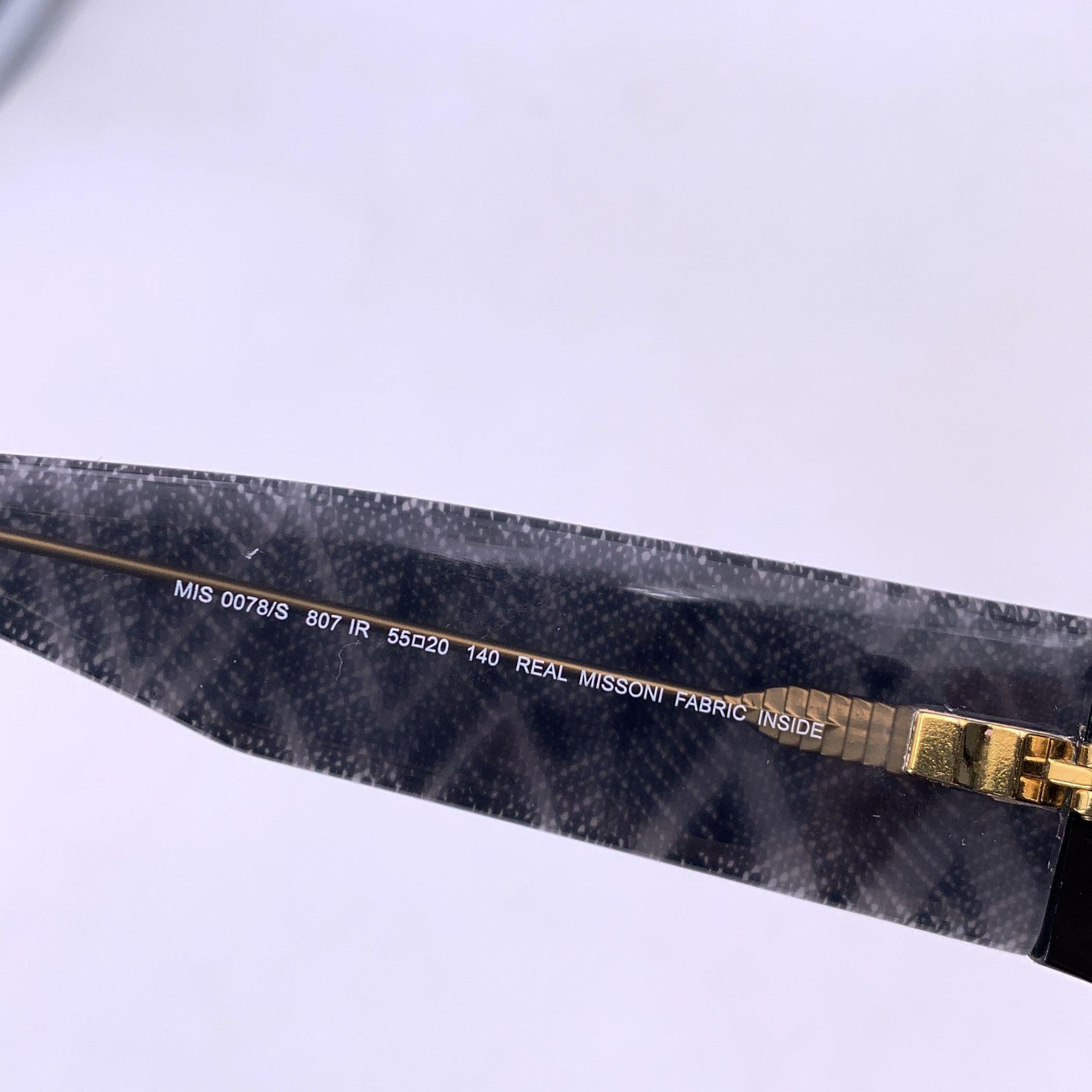 De las mujeres Missoni Negro Cat Eye MIS 0078/S 807 Gafas de sol 55/20 140 mm en venta