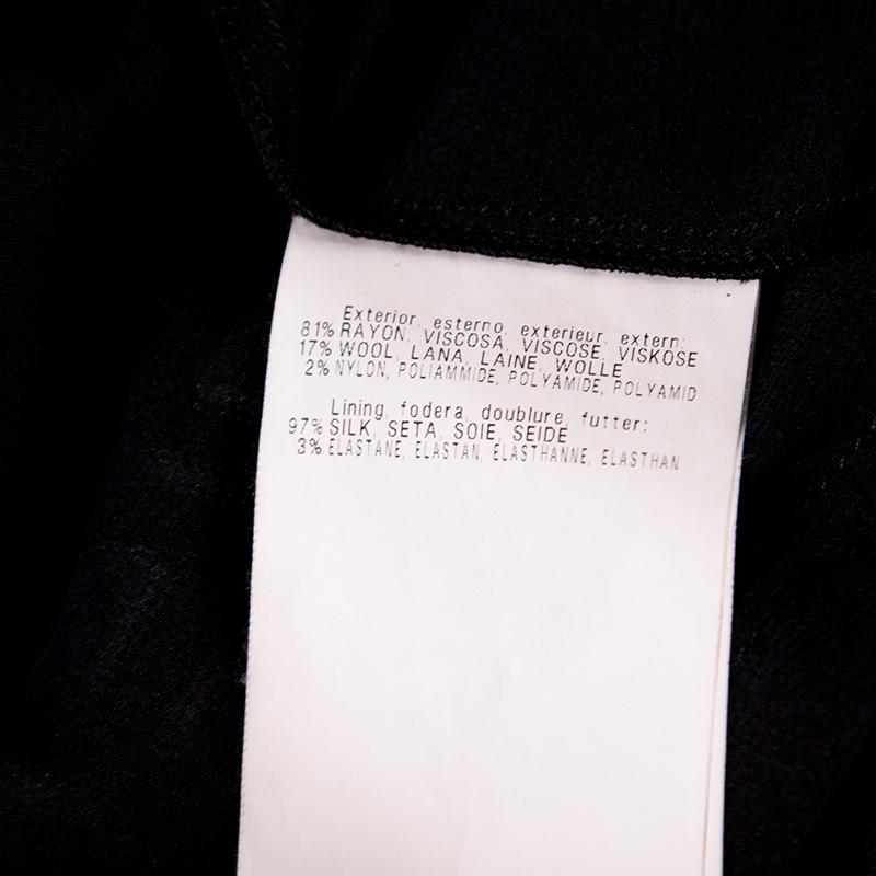 Missoni Black Chevron Pattern Knit Maxi Skirt M 2