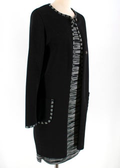 Missoni Black & Grey Knit Dress & Jacket Set - Size US 8