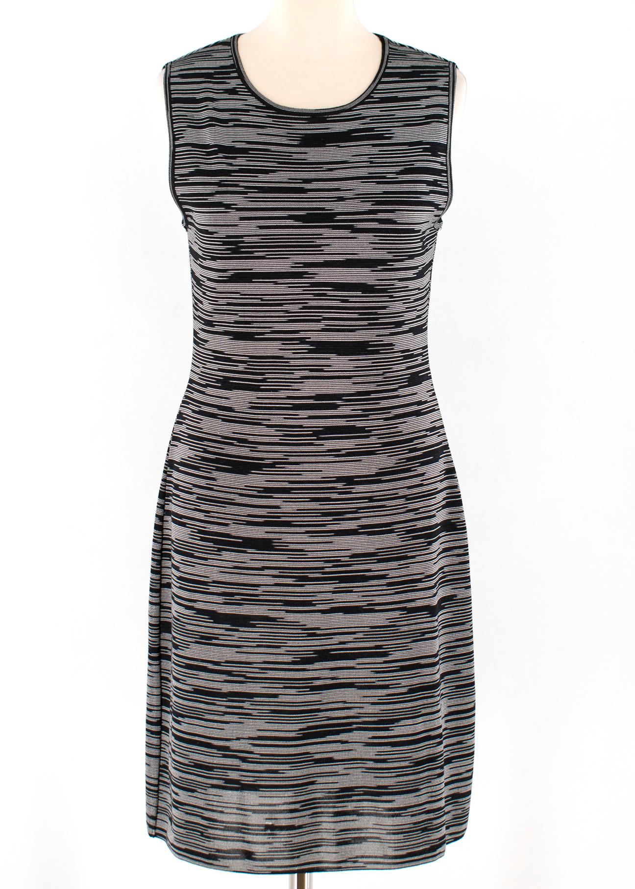 Women's Missoni Black & Grey Knit Dress & Jacket Set - Size US 8 For Sale