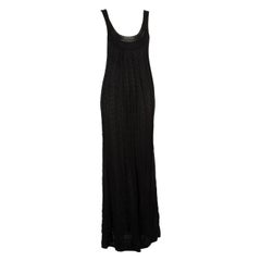 Missoni Black Knitted Maxi Dress Size XL