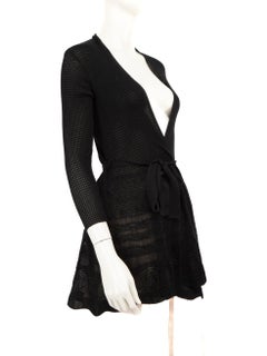 Missoni Black Long Mesh Sheer Cardigan Size XS