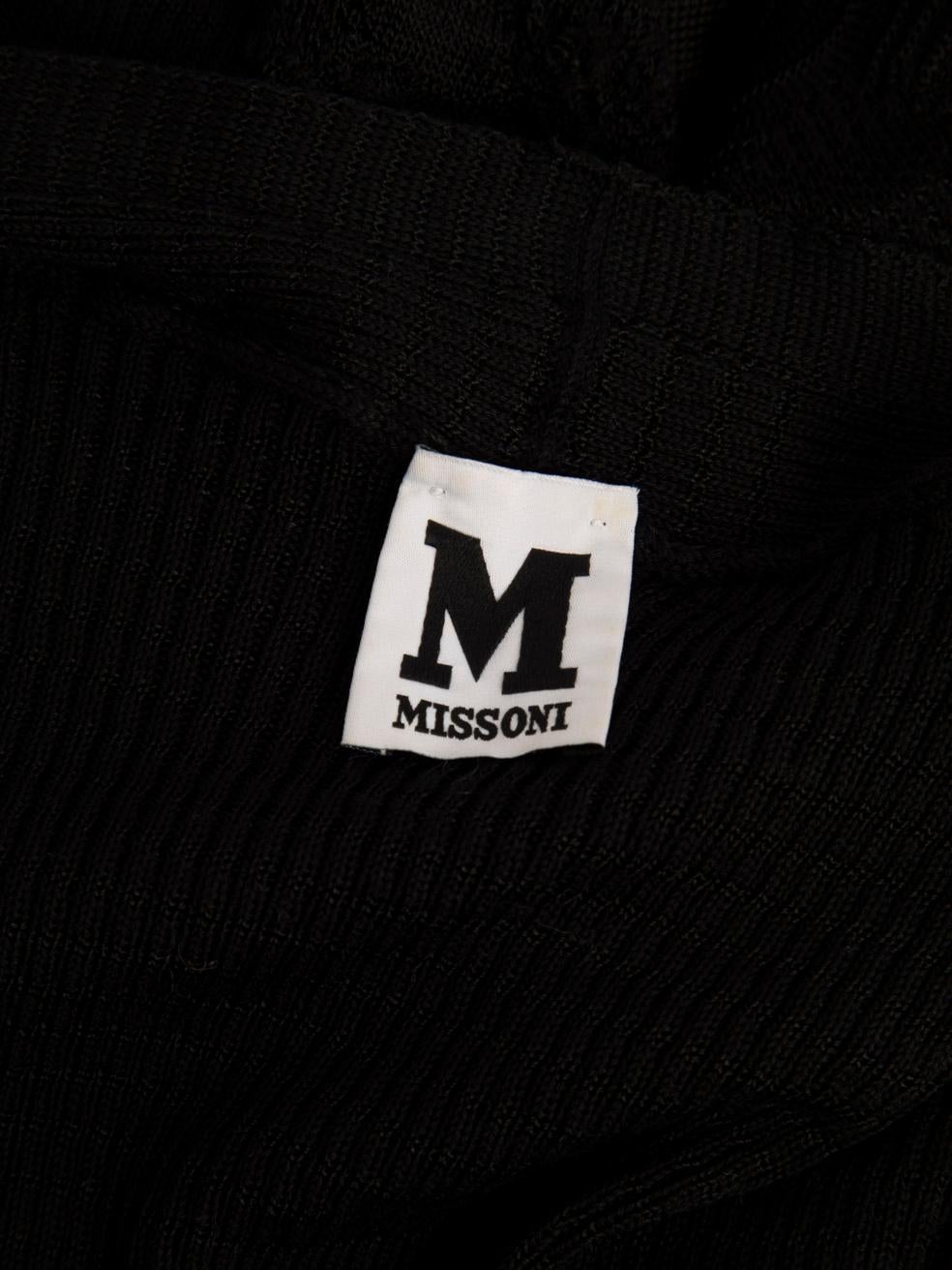 Missoni Black Long Mesh Sheer Cardigan Size XS 1