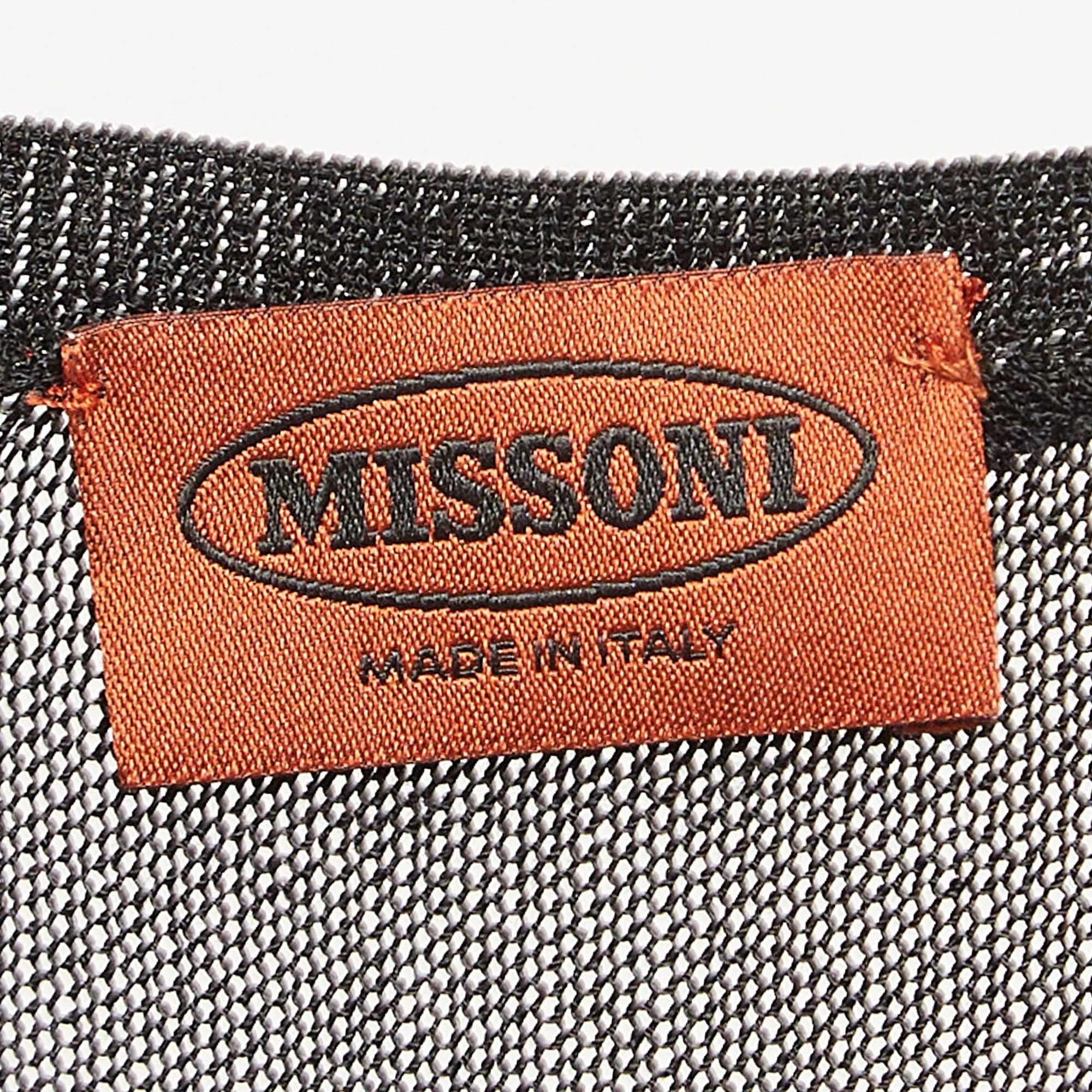 Women's Missoni Black Lurex Knit Tank Top L