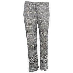 Missoni Black Patterned Knit Palazzo Pants M