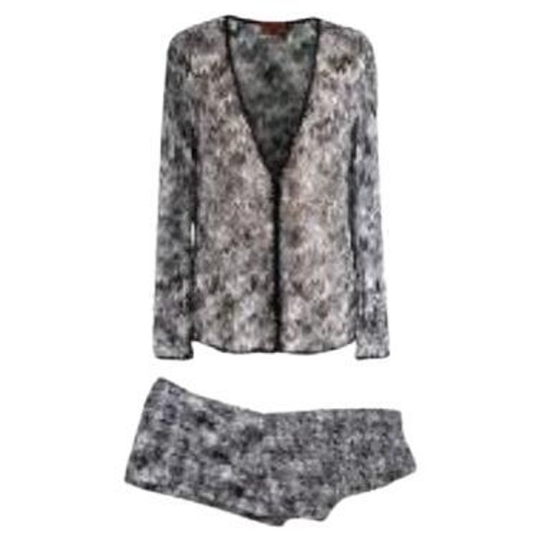 Joelle | Black & White Knit Cardigan main image 0