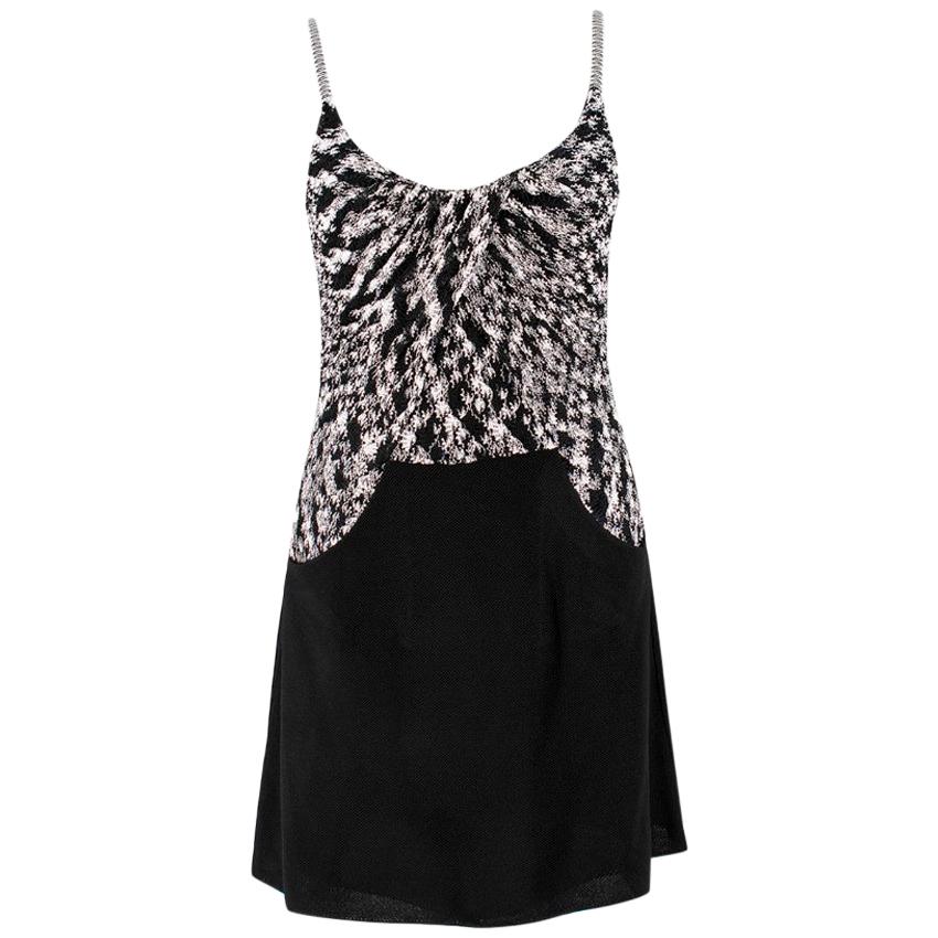 Missoni Black & White Knit Mini Dress Size US 4 For Sale