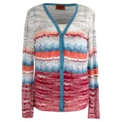 Missoni Blue and Orange Striped Knit Twin-set