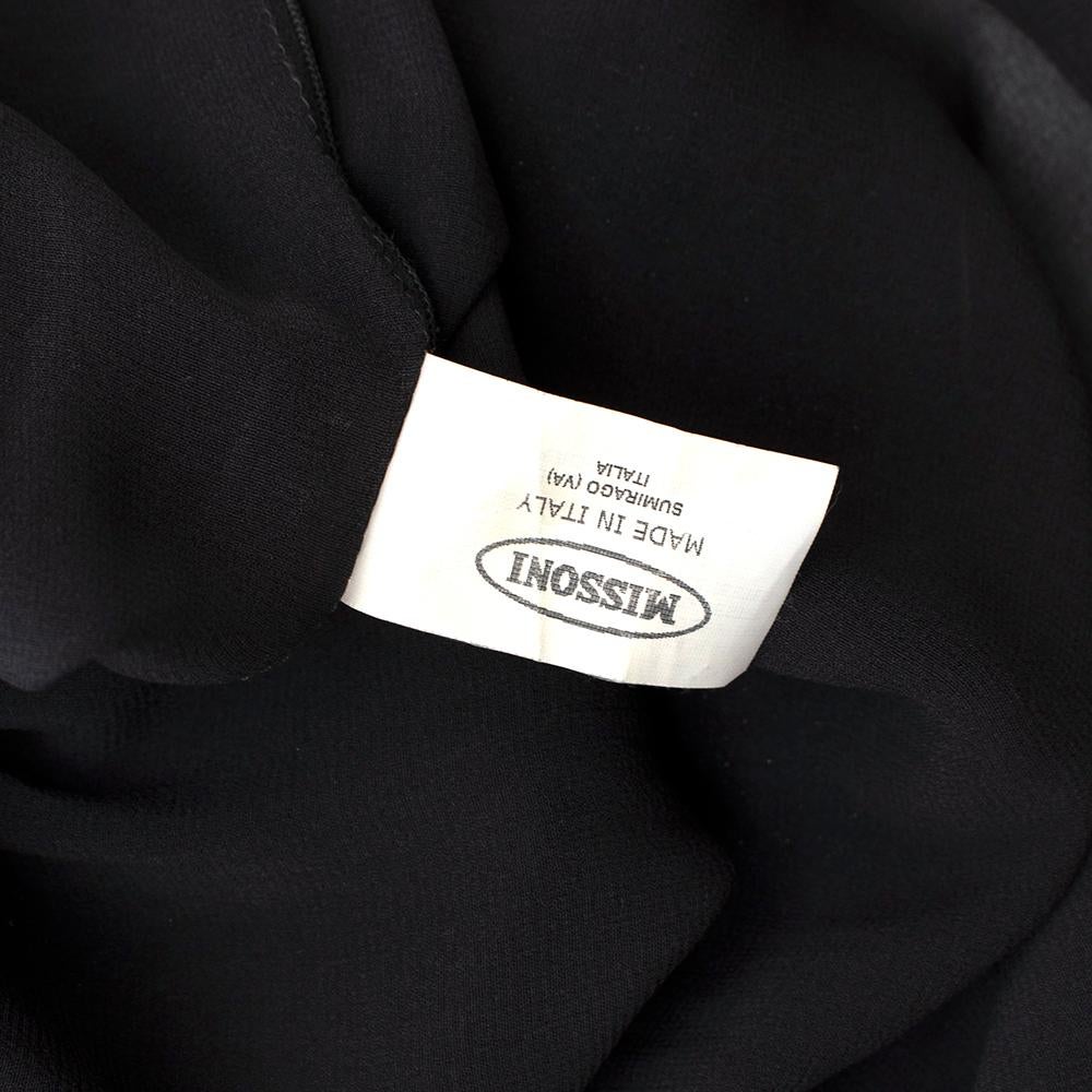 Black Missoni Blue Beaded Lurex Knit Strapless Mini Dress - Size Estimated XS