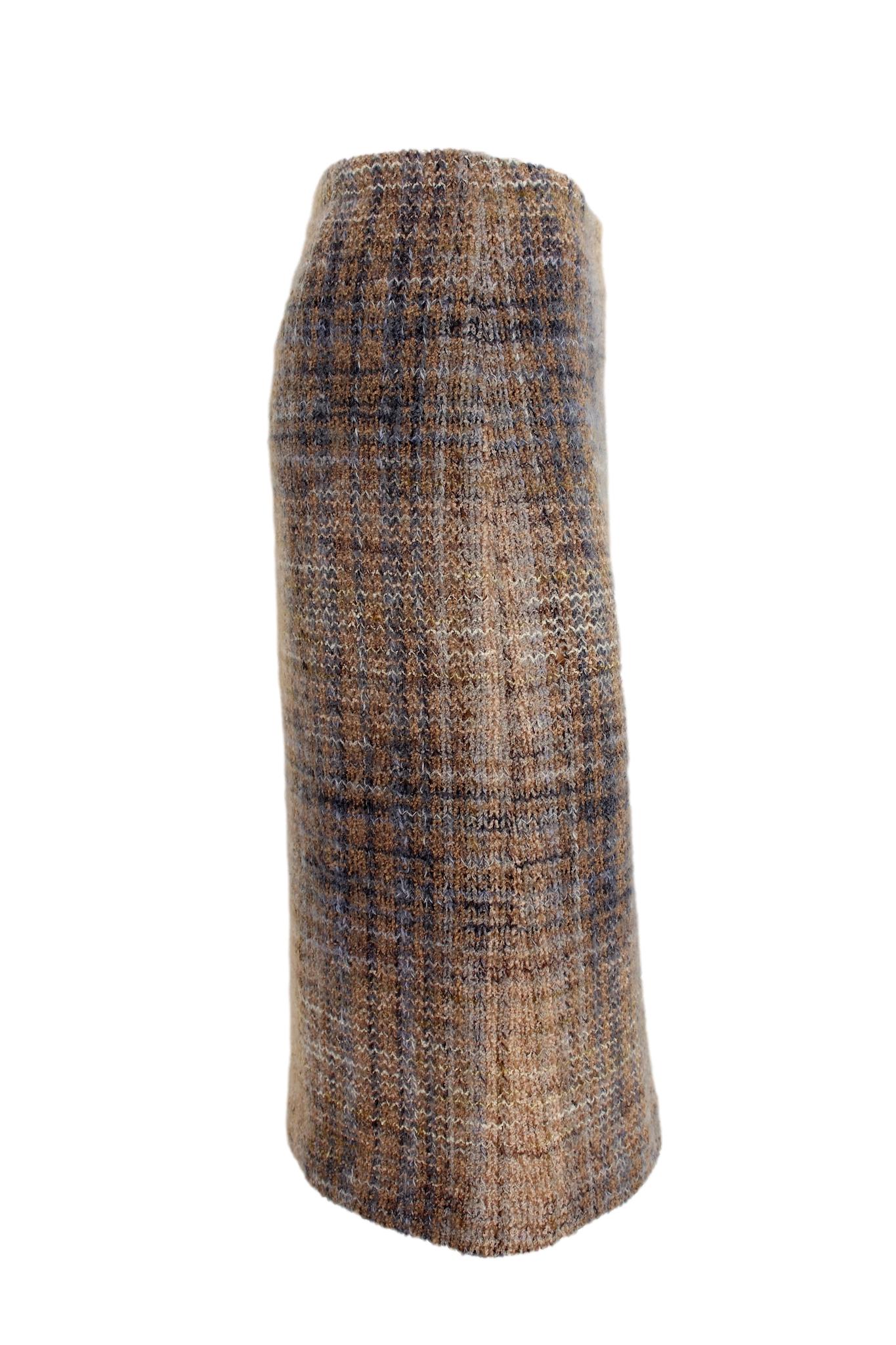 Missoni Blue Beige Wool Mohair Vintage Skirt 80s In Excellent Condition In Brindisi, Bt