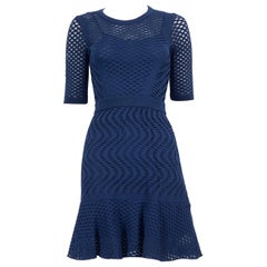 Missoni Blue Knit Mini Dress Size XS