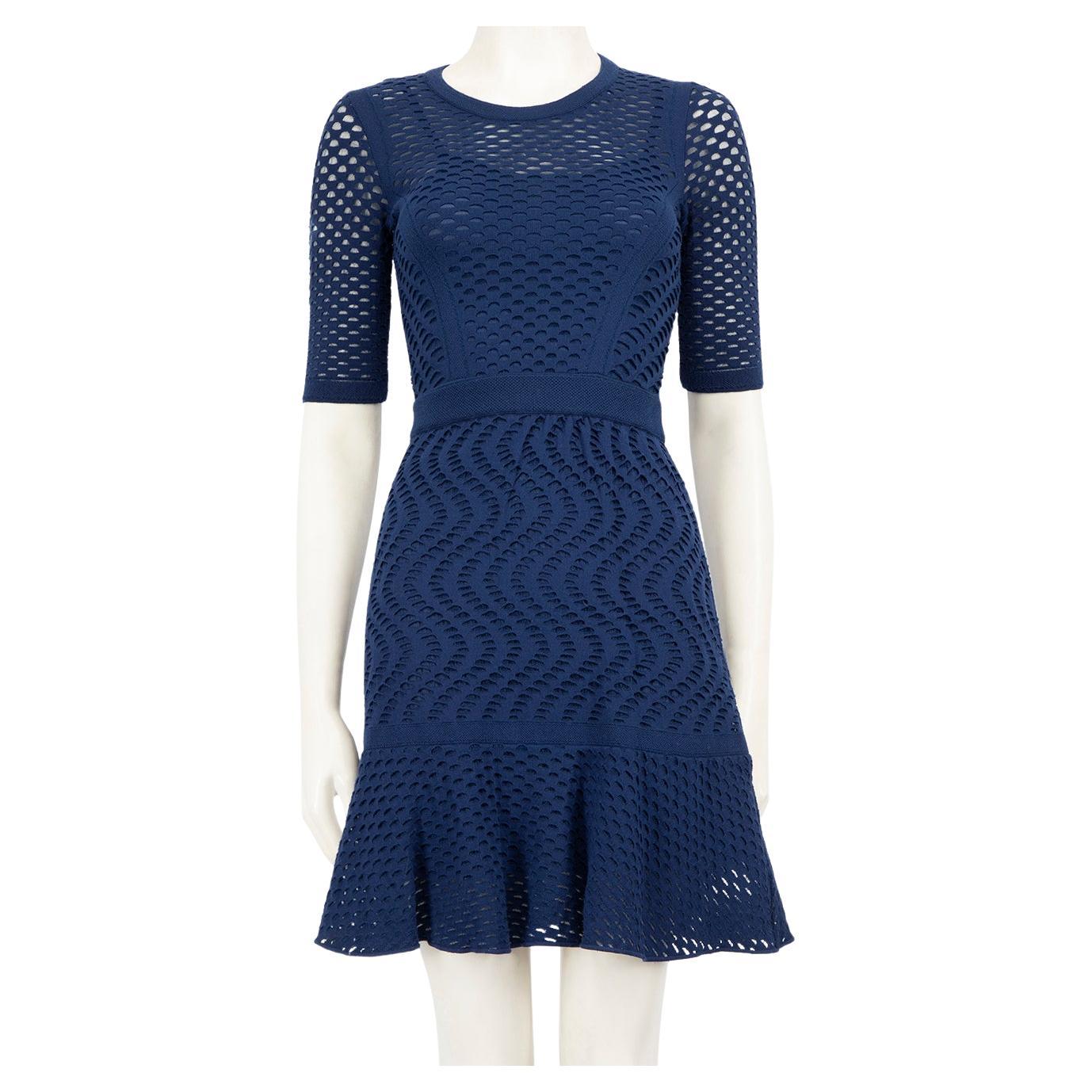 Mini robe en tricot bleu Missoni Taille XS