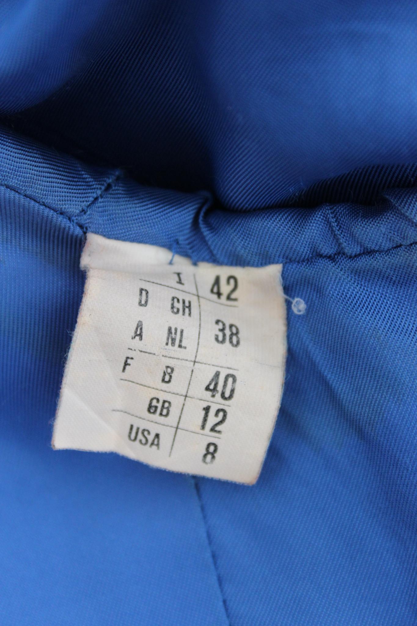 Missoni Blue Wool Boucle Vintage Classic Jacket 1990s 4