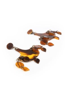 Missoni Brown Drop Clip On Earrings