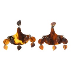Orecchini a clip marroni Missoni
