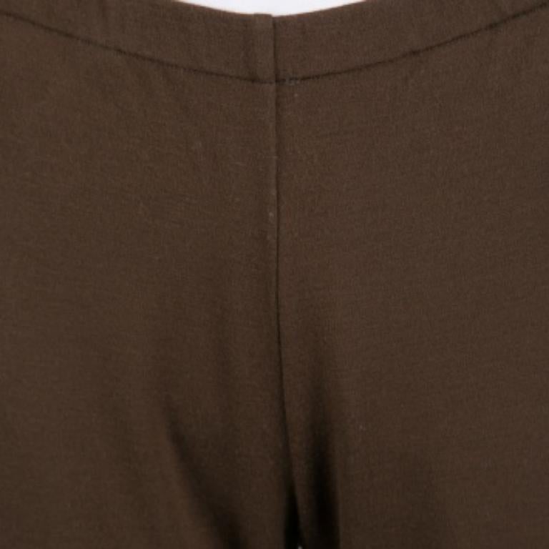 Missoni Brown Elasticized Waist Wide Leg Pants M im Angebot 1