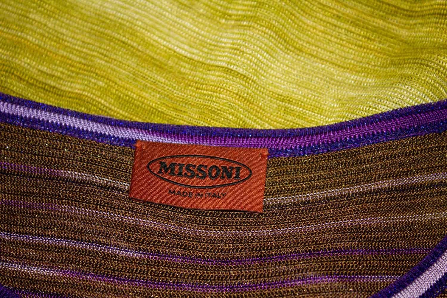 Missoni Brown Label Drop Waist Dress In Good Condition For Sale In London, GB