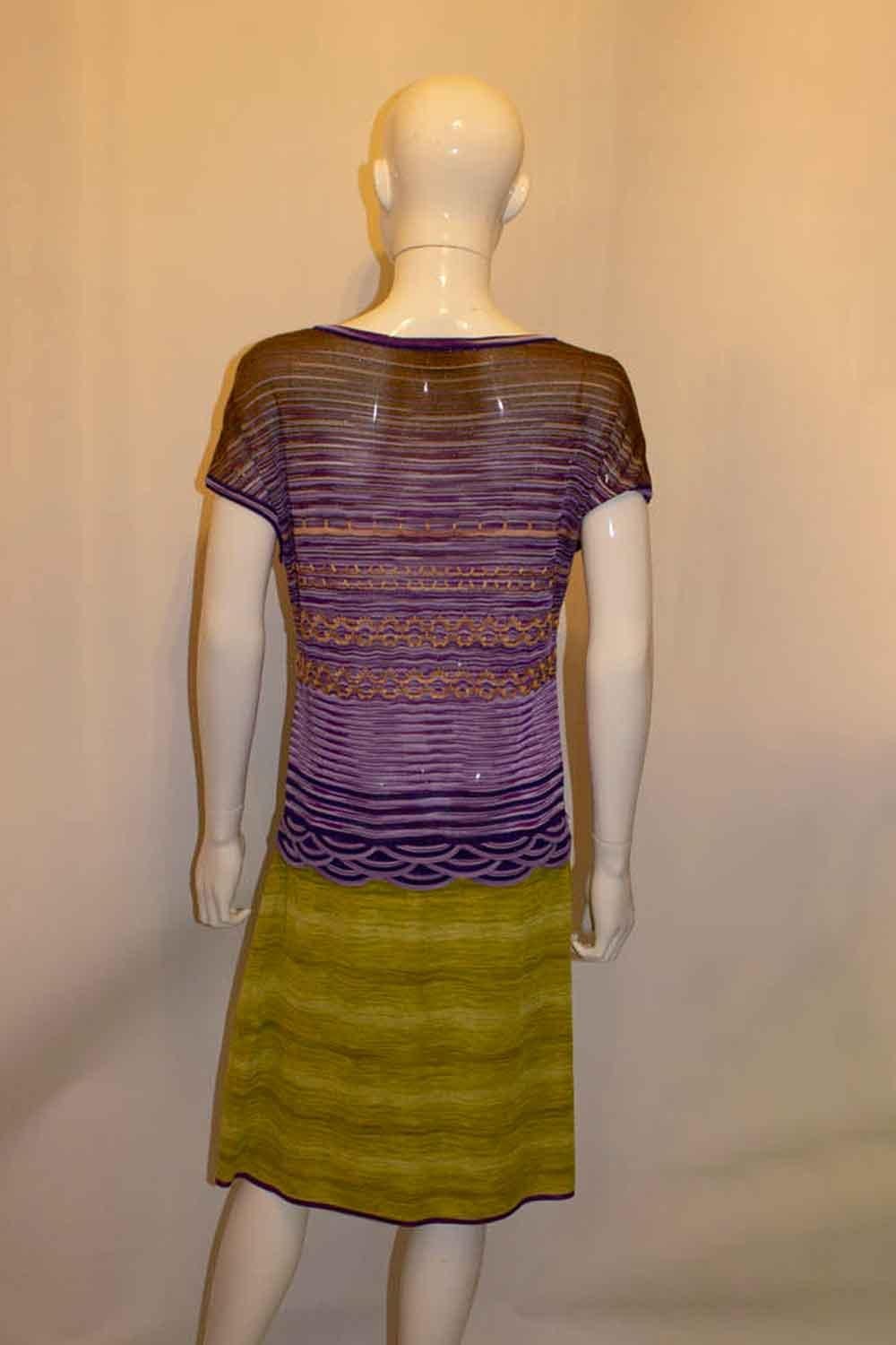 Women's Missoni Brown Label Drop Waist Dress For Sale