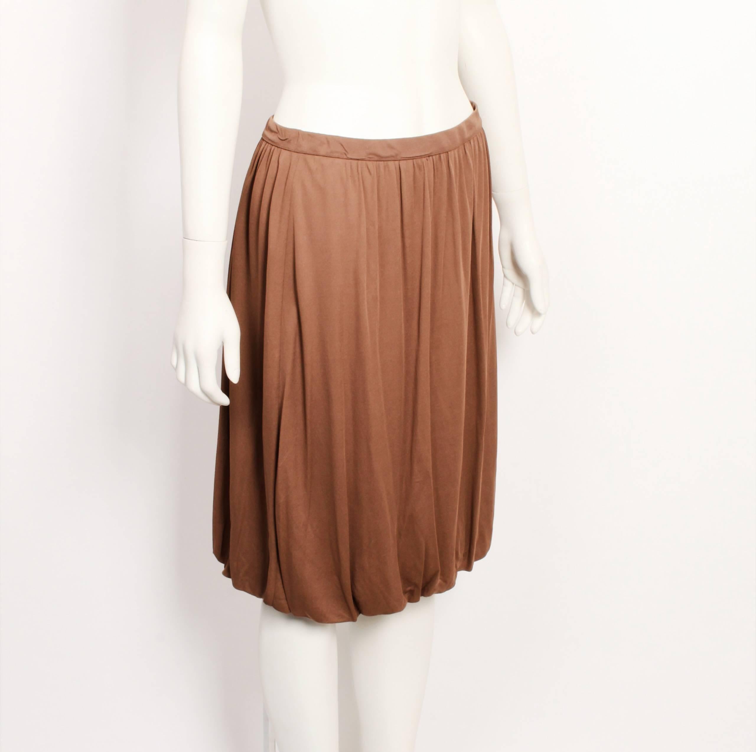 Brown Missoni Bubble Skirt For Sale