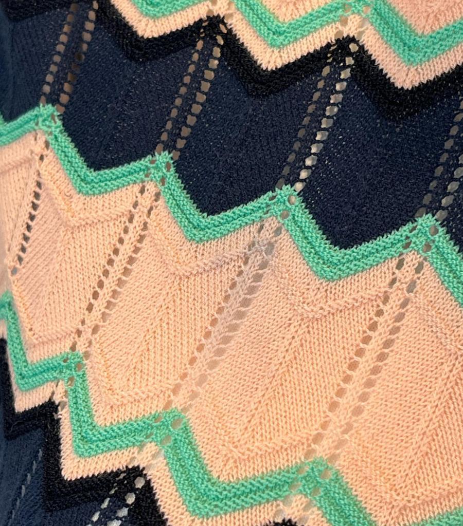 Missoni Chevron Pattern Cotton Knit Vest For Sale 5