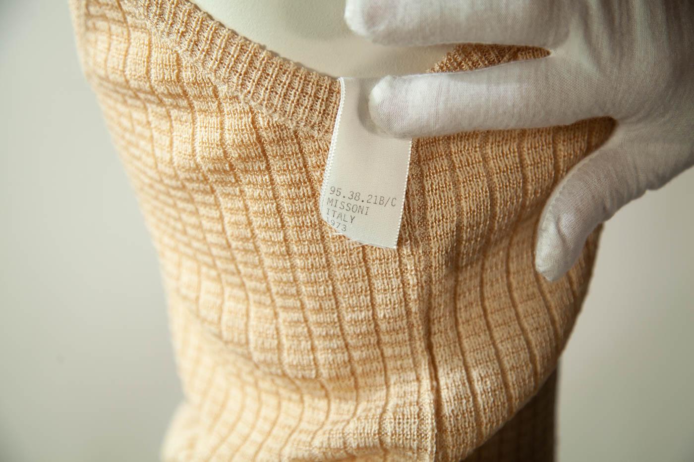 Missoni, Museum Documented Ensemble, Camisole, Skirt and Cardigan, 1973 For Sale 7
