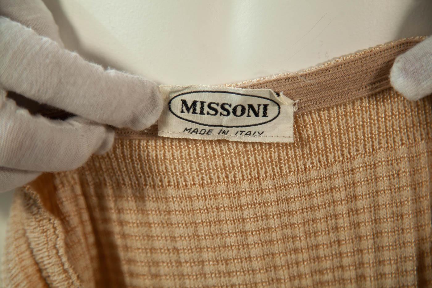 Missoni, Museum Documented Ensemble, Camisole, Skirt and Cardigan, 1973 For Sale 2