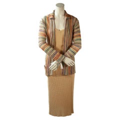 Vintage Missoni, Museum Documented Ensemble, Camisole, Skirt and Cardigan, 1973