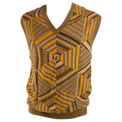 Missoni Collectable Mens Patchwork Knit Sweater Vest