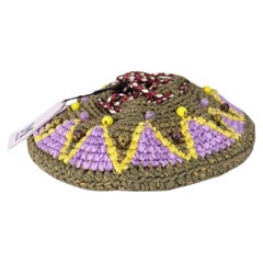 Missoni Crochet Knit Beaded Pouch Bag