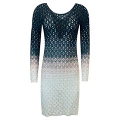 Missoni Crochet Knit Ombre Dress