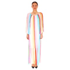 Missoni Crochet-Knit Striped Beach Dress/Cover Up