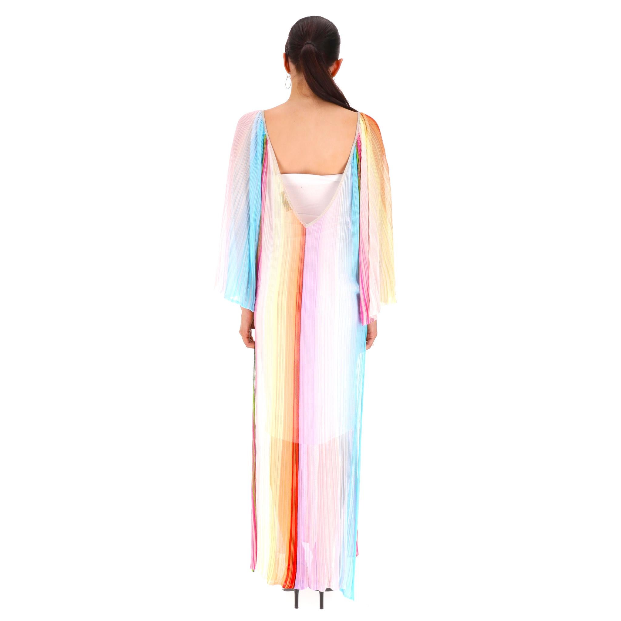 Missoni - Robe de plage rayée en maille crochetée / Up Up Excellent état - En vente à London, GB