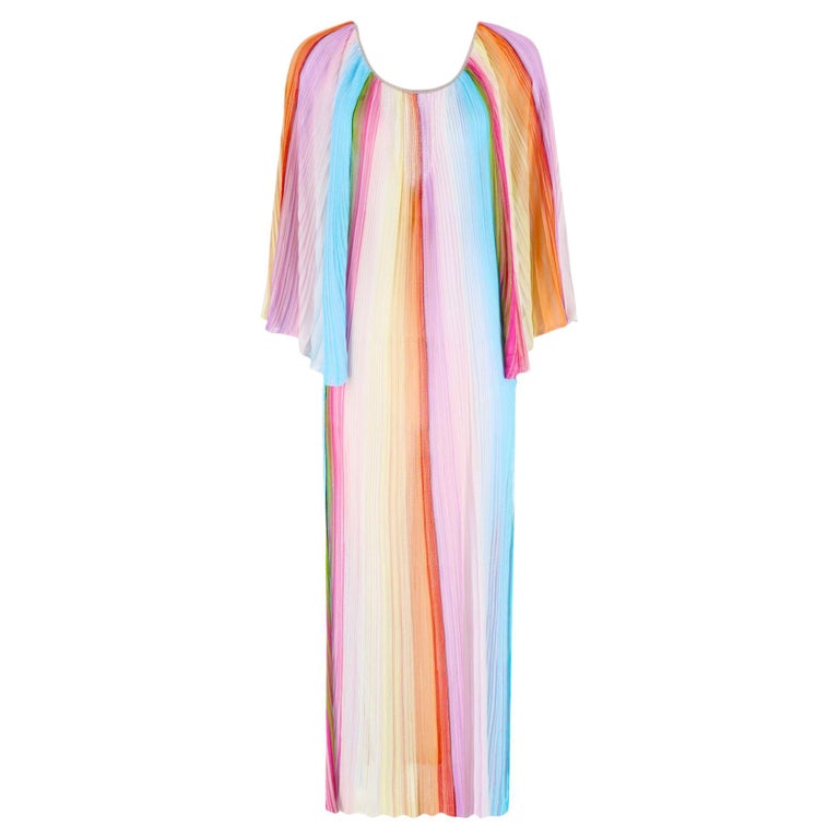 missoni beach dress sale MISSONI One-shoulder cutout printed mesh maxi dress