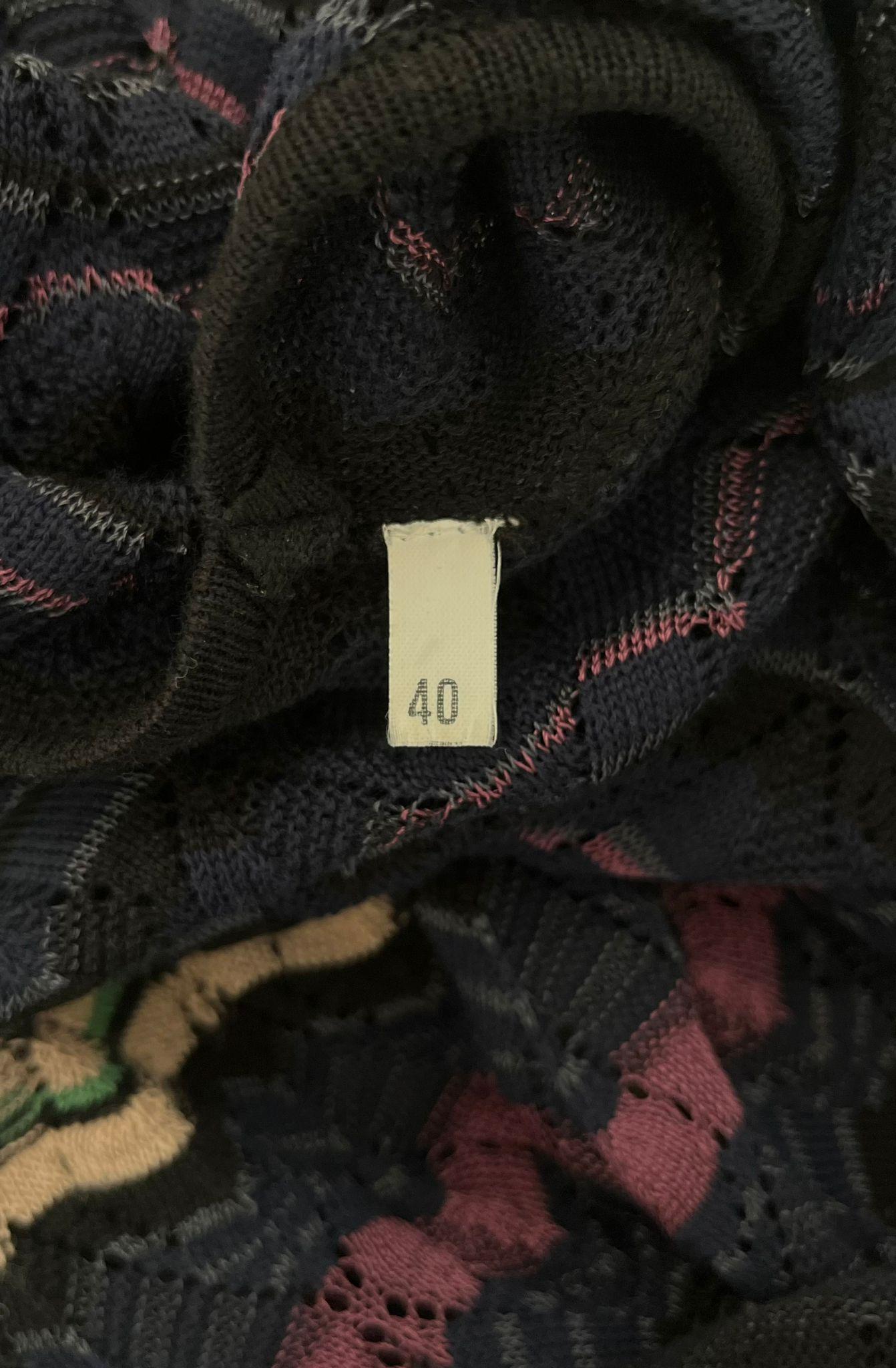 Missoni Crochet Knit Striped Dress For Sale 1