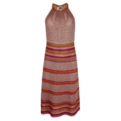 Robe crochetée métallique Missoni