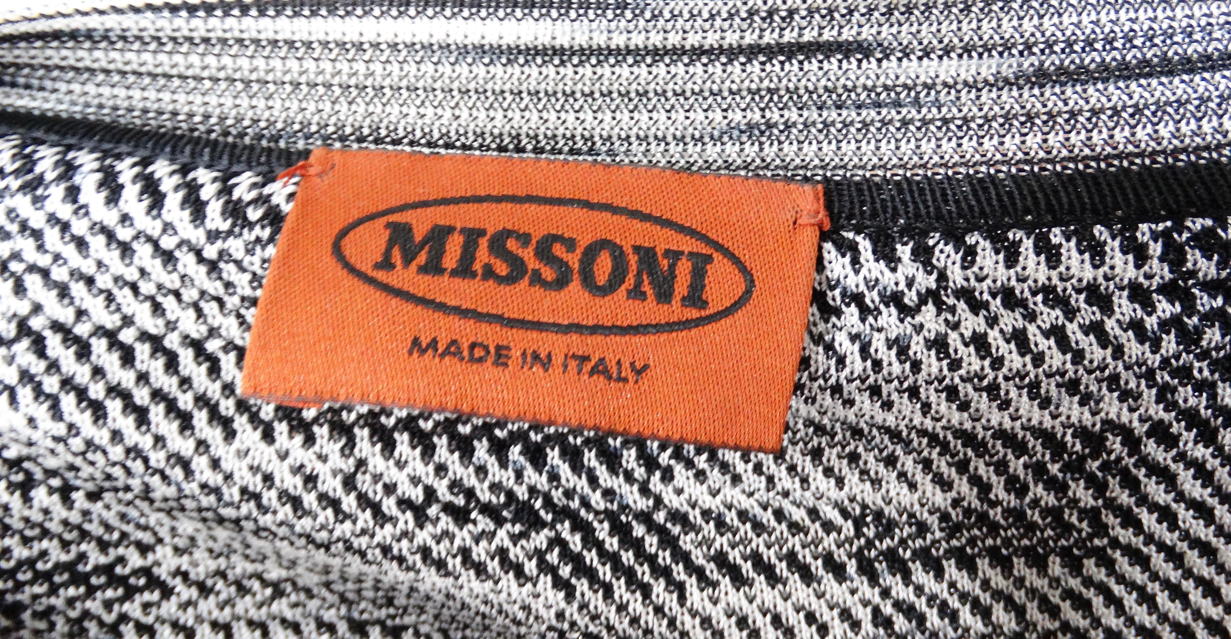 Missoni - Mini robe à manches cloche imprimée au crochet en vente 4