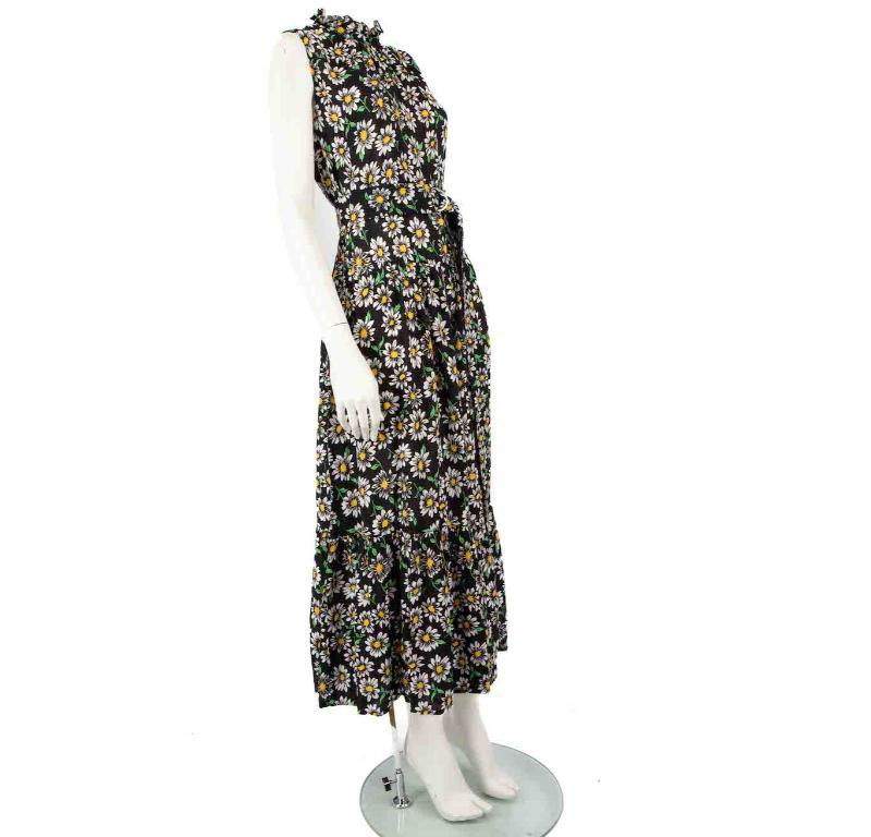 CONDITION is Very good. Hardly any visible wear to the dress is evident on this used Missoni designer resale item.
 
 
 
 Details
 
 
 Multicolour- black tone
 
 Viscose
 
 Dress
 
 Daisy pattern
 
 Sleeveless
 
 Back button fastening
 
 Round neck
