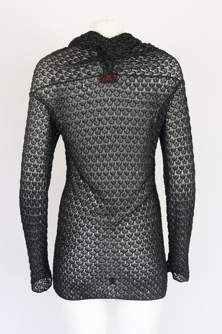 Missoni Draped Crochet Knit Top Large For Sale at 1stDibs